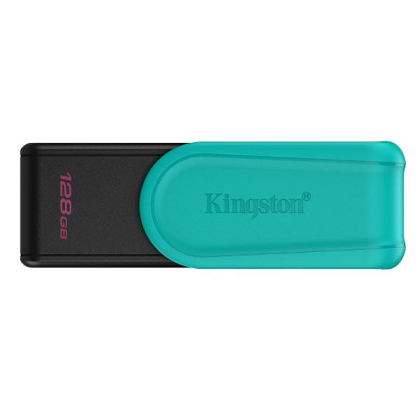 Memoria USB 128GB Kingston Data Traveler Exodia S 3.2 GEN 1 con Tapa Giratoria USB-A – Negro / Turquesa Memoria USB 128GB Kingston Data Traveler Exodia S 3.2 GEN 1 con Tapa Giratoria USB-A – Negro / Turquesa