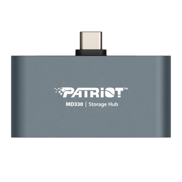 HUB con Almacenamiento Patriot Mobile MD330 3.2 GEN 1 HDMI 4K 128GB USB-C – Gris