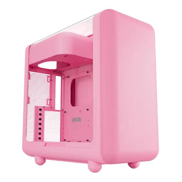 Case Hyte Mid Tower X50 sin Ventilación Incluida con Panel Lateral – Rosado Case Hyte Mid Tower X50 sin Ventilación Incluida con Panel Lateral – Rosado