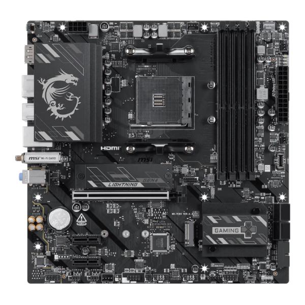Tarjeta Madre MSI Gaming B550M Plus AM4 Micro-ATX DDR4 WiFi 6E – Negro